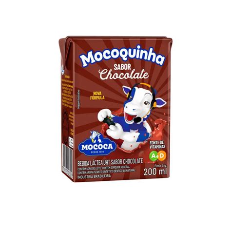 Bebida Láctea Mocoquinha Sabor Chocolate 200ml Supermercado Higas Tiburcio