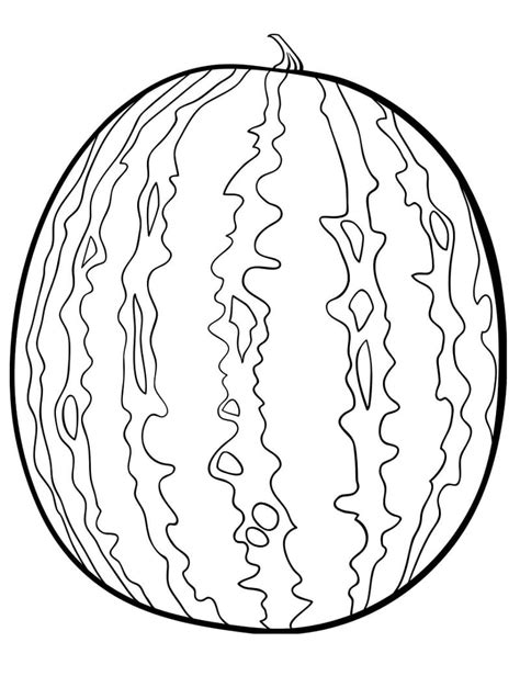 A Watermelon Coloring Page Download Print Or Color Online For Free