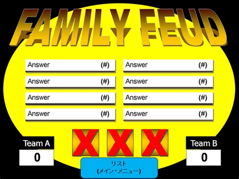 Fun and challenging family feud gameplay! Family Feud Powerpoint Template Free Download | The ...