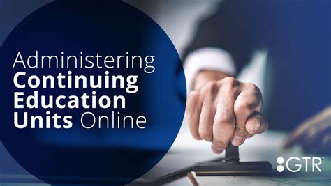 How To Administer Continuing Education Units Online