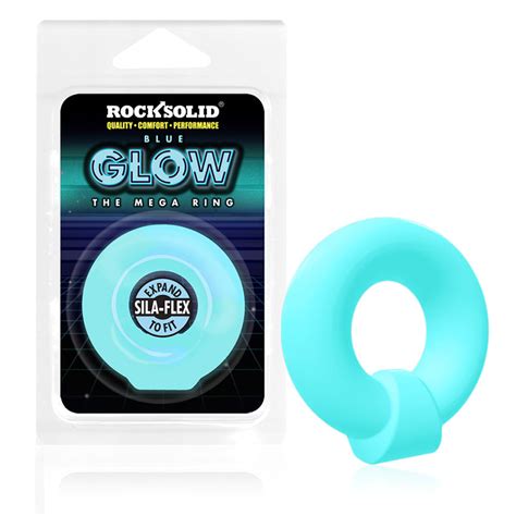 Rock Solid Sila Flex Glow In The Dark Mega Ring Blue