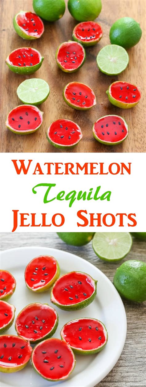 Watermelon Tequila Jello Shots Kirbies Cravings