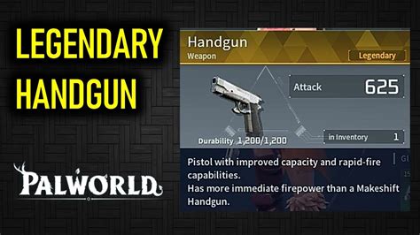 How To Get Legendary Handgun Palworld Beakon Location YouTube
