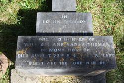William Thomas Find A Grave Memorial