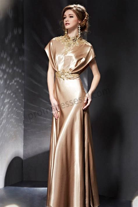 Six underlying causes of high cholesterol. Gold Appliques Sequined High Collar Draped Dinner Dress ...