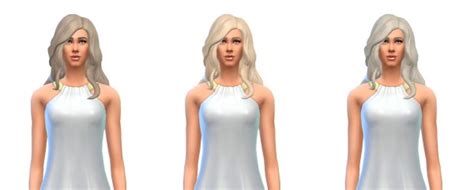 Busted Pixels Long Wavy Over The Sholder Hairstyle ~ Sims 4 Hairs
