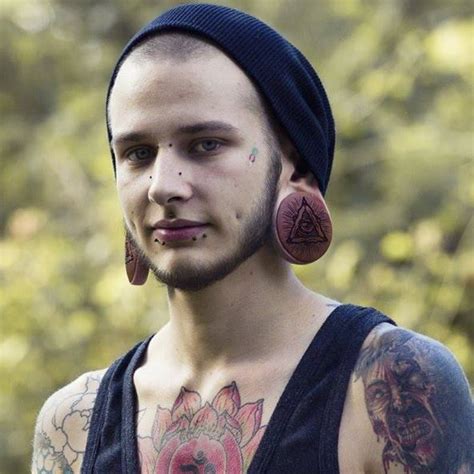 Loving His Tattoos And The Plugs Actually Just Loving The Guy Over All And Yeah Facial