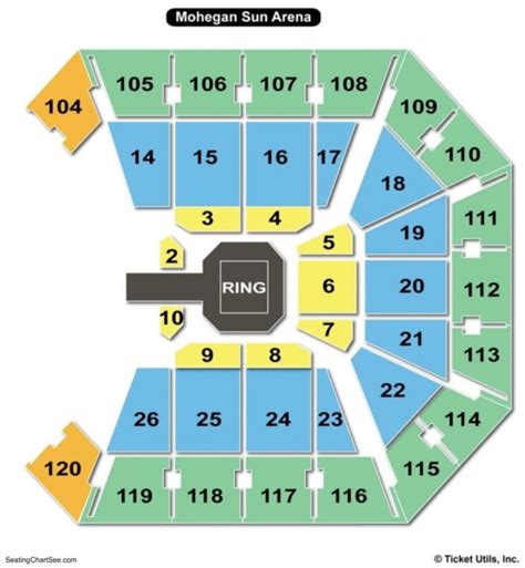Mohegan Sun Arena Seating Chart Wwe Awesome Home