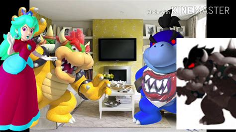 dark bowser jr throws a temper tantrum at school grounded youtube