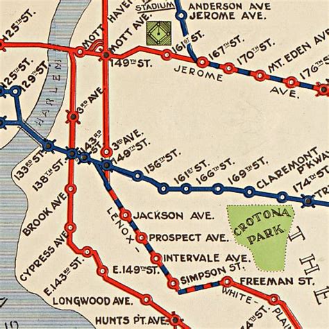 New York Rapid Transit 1924 American Map Store