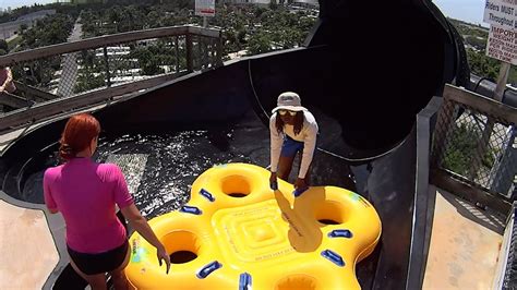 The Black Thunder Water Slide At Rapids Water Park Youtube