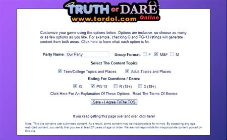 Each round, one random player will be selected. Truth or Dare Online: How To Play Truth or Dare
