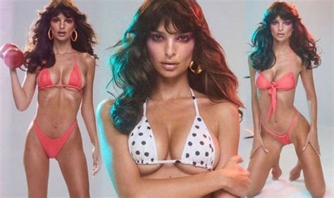 Emily Ratajkowski Puts Jaw Dropping Figure On Display In Tiny Bikini For Very Sexy Shoot