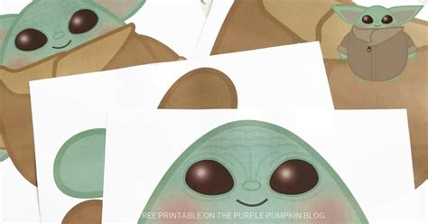 Build A Baby Yoda Free Printable Paper Grogu Template