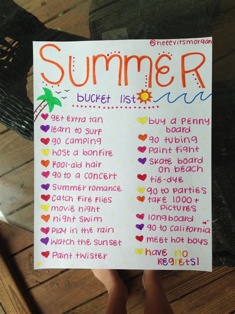 Pin By Morgannn On Summer☀ Summer Bucket Lists Bucket List Ultimate
