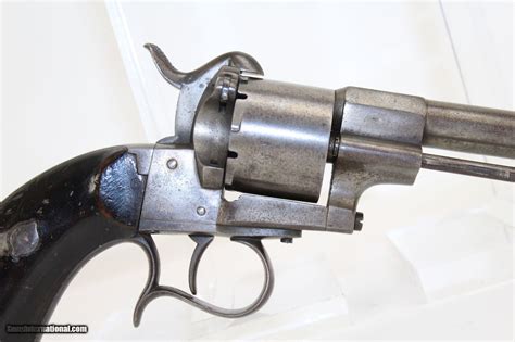 Belgian Antique Lefaucheux M1854 Pinfire Revolver