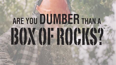 Are You Dumber Than A Box Of Rocks Youtube