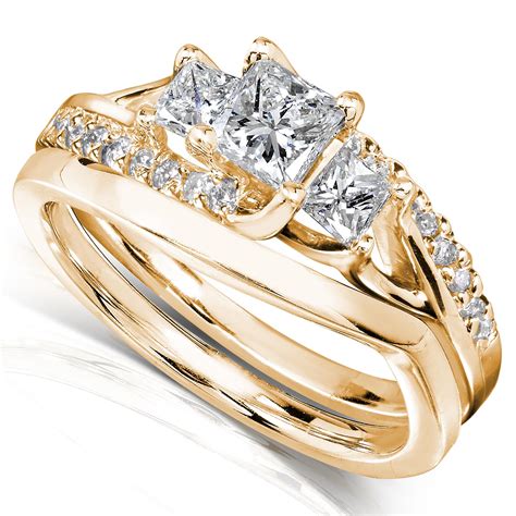 Your trusted manufacturer since 1977. Diamond-Me Princess Cut Diamond Bridal Set Ring 1 Carat ...
