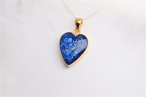 Cremation Ashes And Memorial 9ct Gold Heart Necklace Amulet Of Ashes