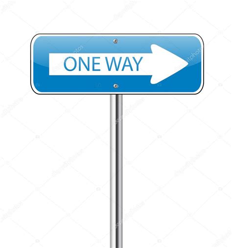One Way Traffic Sign — Stock Vector © Pockygallery 12034692