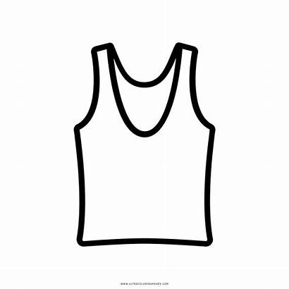 Coloring Sleeveless Vest Template