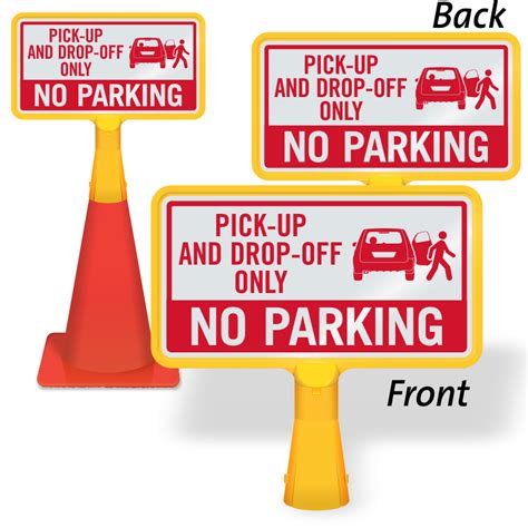 Drop Off Signs Pick Up Signs