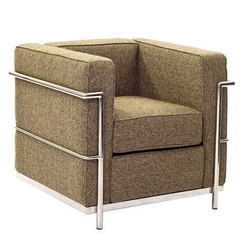 Simple Medium Wool Armchair Modern Furniture Brickell Collection