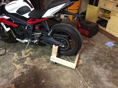 Designed for all styles and types of bikes, upgrade your garage to a diy shop with premium motorcycle lifts, jacks, and stands! Homemade wooden rear stand - Triumph Forum: Triumph Rat Motorcycle Forums
