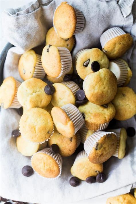 Simple Mini Chocolate Chip Muffins Foodness Gracious