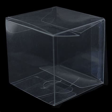 888cm Clear Pvc Plastic Cube T Packaging Box Party Wedding Favor