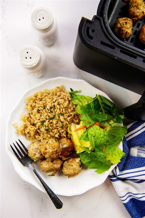 Healthy Turkey Meatballs In The Air Fryer Airfried Com