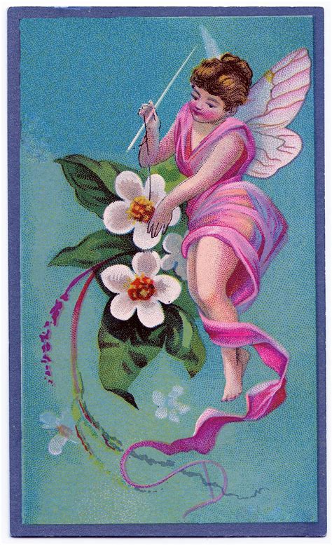 Vintage Graphic Sewing Fairy The Graphics Fairy