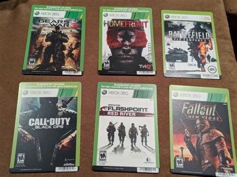 6 Blockbuster Video Backer Xbox 360 War Gaming Cards Cards Only Ebay