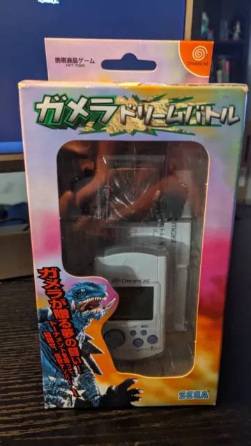 Sega Dreamcast Gamera Godzilla Dream Battle Vmu Visual Memory And Figure