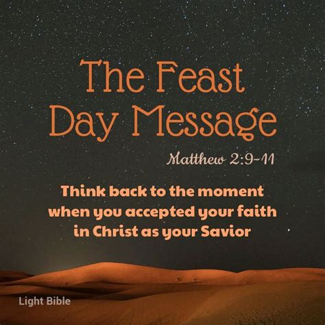 The Feast Day Message Daily Devotional Christians 911 Learn