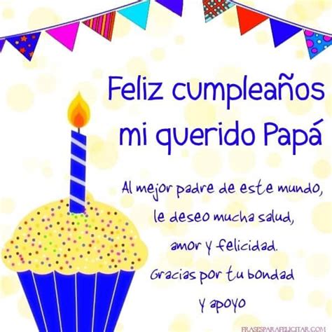 A Birthday Card With A Cupcake And A Lit Candle On The Top In Spanish