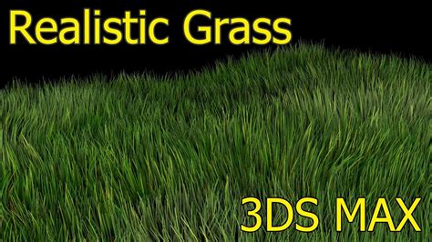3ds Max Realistic Grass Youtube