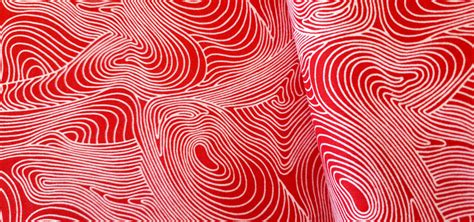 River Dreaming Red Aboriginal Fabrics