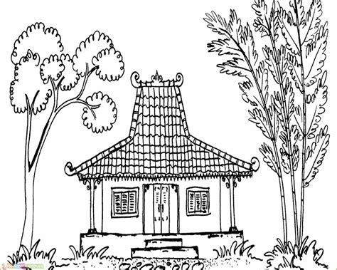 20++ Contoh Gambar Mewarnai Gambar Rumah Adat Tongkonan