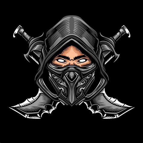 Premium Vector Shadow Ninja Logo Ninja Logo Ninja Art Logo Design Art