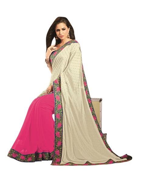Buy Vipul Multicolor Satin Embroidered Saree With Blouse Online ₹2650 From Shopclues