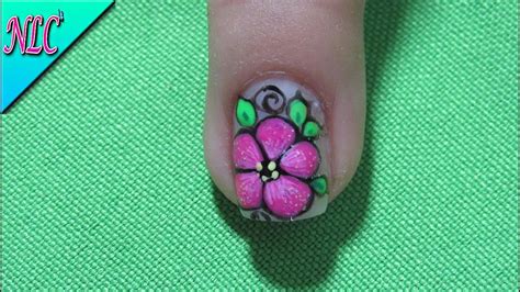 2.1 figuras de uñas para pies con flores y mariposas. Decoracion de uñas Flores - Como Pintar Flores Muy Fácil ...