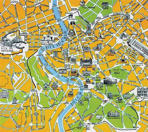 Stadtplan Von Rom Detaillierte Gedruckte Karten Von Rom Italien Der