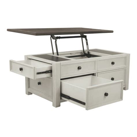 Coffee table with storage or storage coffee table is a combination of stylish table incorporated with. Ashley Bolanburg White/Brown Lift-Top Cocktail Table ...