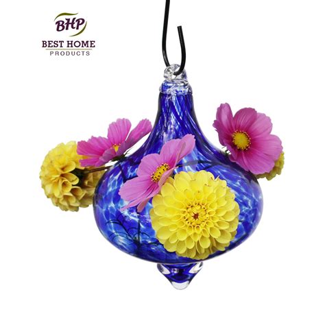 We did not find results for: Blown Glass Hummingbird Feeder - Flower Vase with Blue ...