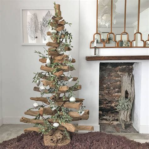 Driftwood Christmas Tree By Doris Brixham Árvore De Natal De Troncos