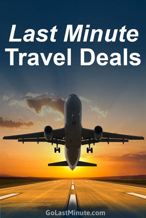 Find Last Minute Travel Deals Now Bargains Selected From Top Sites