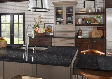 Consider contrast in home design for a moment, a modern piece in a room that's traditional. Black Quartz Countertops: 9 Stunning Design Ideas for Your ...