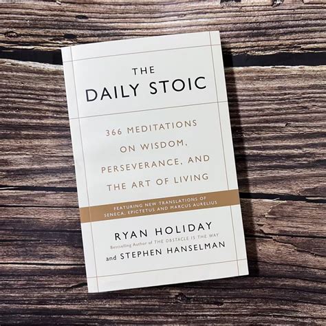 English Book Daily Stoic 366 Meditations On Wisdom Perseverance And