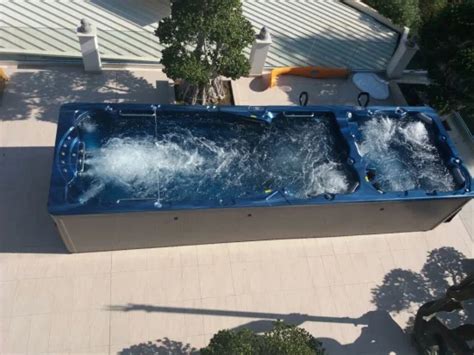 Balboa Portable Fiberglass Swimming Pool With Massage Spa Jets China Fiberglass Swimming Pool